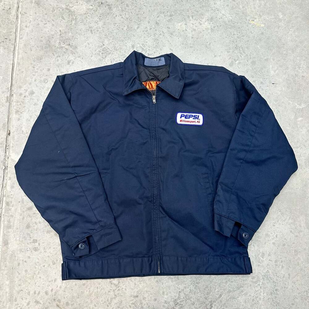 Vintage Pepsi Quilted Lined Work Jacket - Large
